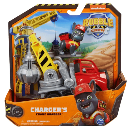 RUBBLE & CREW celtniecības transportlīdzeklis Charger's Crane Grabber, 6066539 