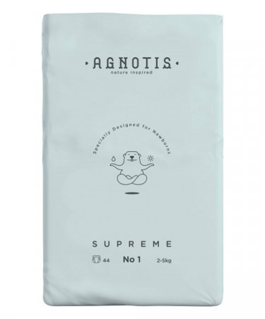 AGNOTIS utiņbiksītes SUPREME, Nr.1, 2-5 kg, 44 gab., A1 A1