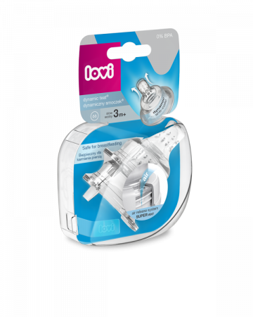 LOVI plata kakla pudelei silikona knupis lēna plūsma 2gb. 18/750 18/750