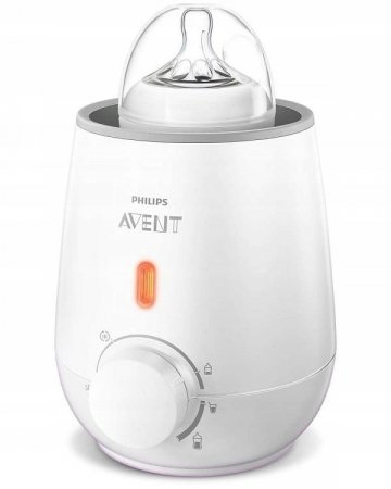 PHILIPS AVENT ātrais elektriskais pudeļu un zīdaiņu pārtikas sildītājs, SCF355/07 SCF355/07