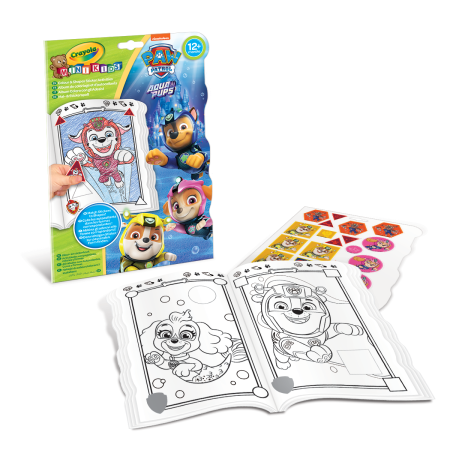 CRAYOLA MINIKIDS radošais komplekts Paw Patrol Colour & Shapes Activity Book, 81-1373G 