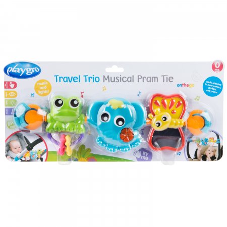 PLAYGRO muzikāla ratu rotaļlieta Travel Trio, 0186984 0186984
