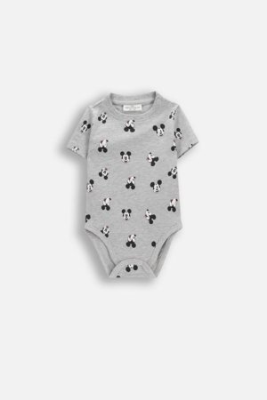 COCCODRILLO bodijs ar īsam piedurknēm, pelēks, 