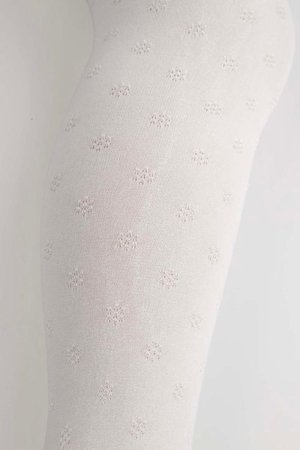 COCCODRILLO zeķubikses TIGHT MICROFIBRE COLORFUL, balts, cm 