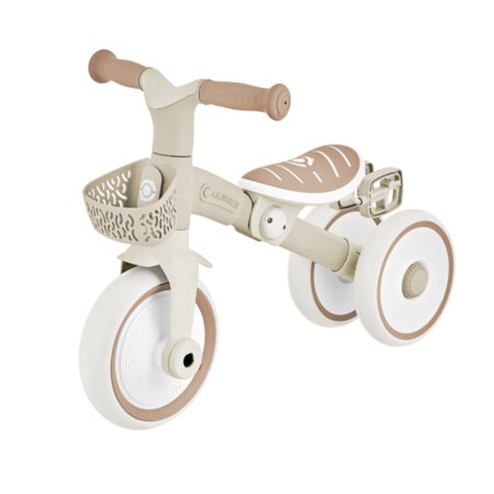 GLOBBER mācību trīsritenis Learning Trike 2in1 Plus, kokosriekstu, 737-466 