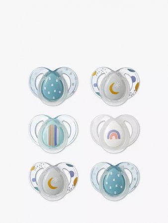 Tommee Tippee silikona māneklis 2vnt 6-18m Night 43336299 43336297