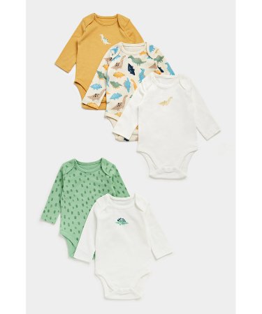 MOTHERCARE bodijs ar garām piedurknēm 5 gab., FC045 639553