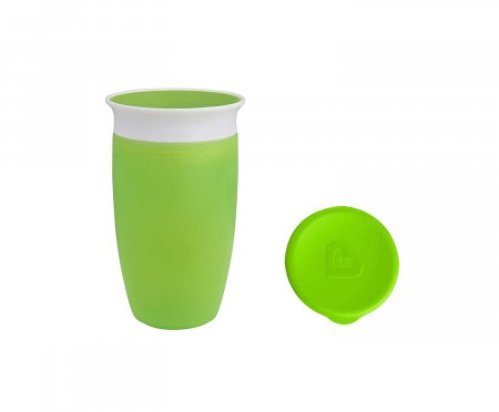 MUNCHKIN Sippy krūzīte, zaļa, Miracle 360, 12m+, 296ml, 90071 1244502