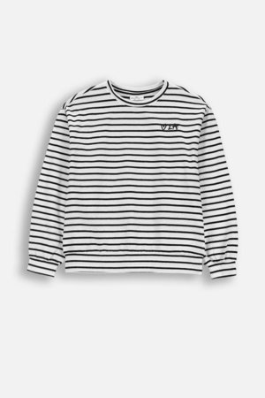 COCCODRILLO t-krekls ar garām piedurknēm, balti, cm 