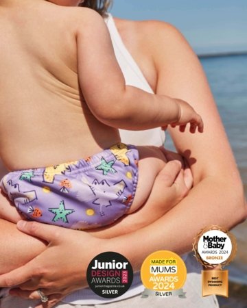 BAMBINO MIO vairākkārt lietojamas peldbiksītes 6-12 mēn., pineapple party, SWPMPIN 