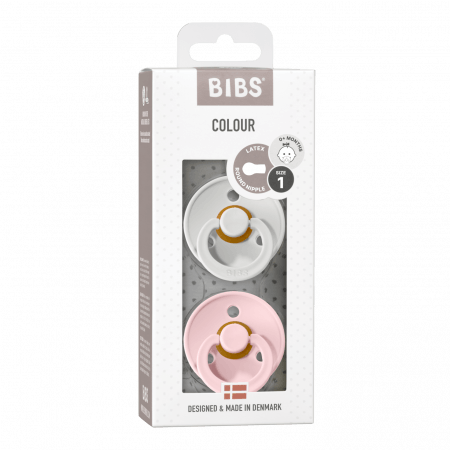 BIBS lateksa ķiršu māneklītis, 0-6m, 2 gab., Haze / Blossom 5713795214839