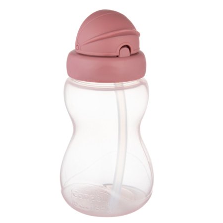 CANPOL BABIES pudelīte ar salmiņu, 12 m.+, 270 ml., Pink, 56/109_pin2 