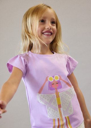 MAYORAL t-krekls ar īsam piedurknēm, lilac, 3.007-81, 134  cm 