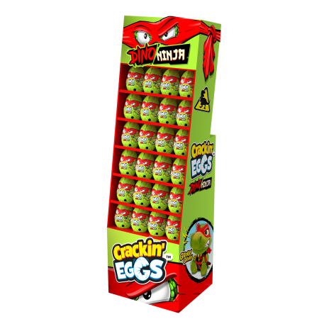 CRACKIN EGGS mini plīša rūcošs  dinozaurs T-Rex Ninja, sortiments, SK018D2 