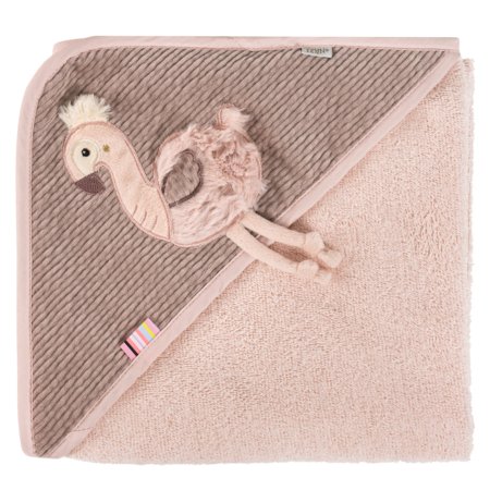 FEHN vannas dvielis ar kapuci FLAMINGO, 80x80 cm., 42481 