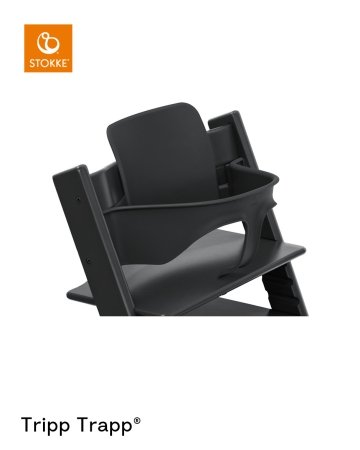 STOKKE barošanas krēsla sēdeklītis TRIPP TRAPP, Black, 650002 