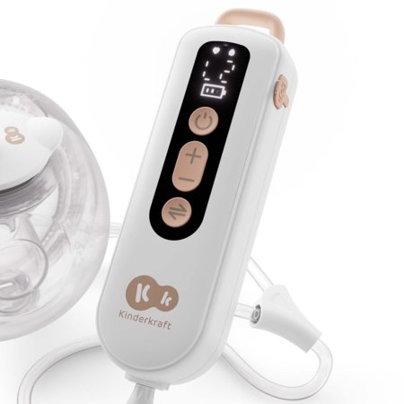 KINDERKRAFT pārnēsājamais dubultais elektriskais krūts sūknis GENTLEFLOW, golden, KEGEFL00GLD0000 