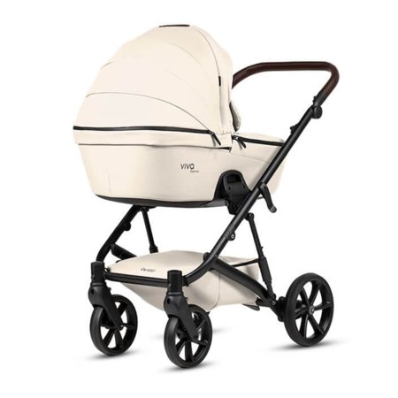 TUTIS universāli ratiņi VIVA 6+ LEATHER 2/1, Vanilla, 1612086 