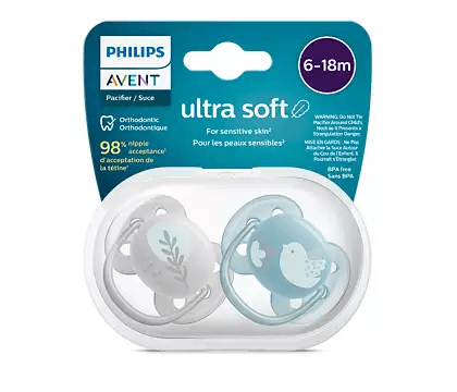 PHILIPS AVENT māneklītis Ultra soft DECO, 6-18 m, 2gab, boys, SCF091/15 