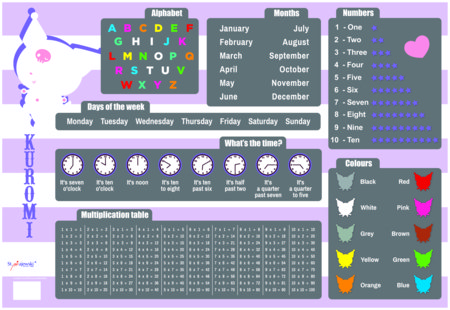 KUROMI divpusējs galda paliktnis, 55×38 cm, TO-POD-4349-XXX-KURO-SA 