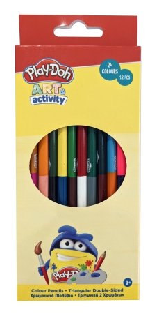 PLAYDOH Double sided color pencils 12pcs., 320-20004 