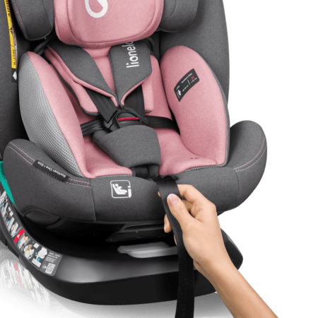 LIONELO autokrēsls BASTIAN ONE I-SIZE, Pink rose,  40-150 cm., LO-BASTIAAN ONE I-SIZE 