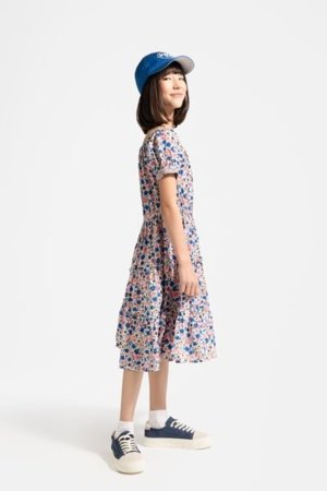 COCCODRILLO kleita ar īsām piedurknēm FLOWER PARADISE GIRL JUNIOR, krāsa, WC5128201FGJ-022-164, 164 cm 