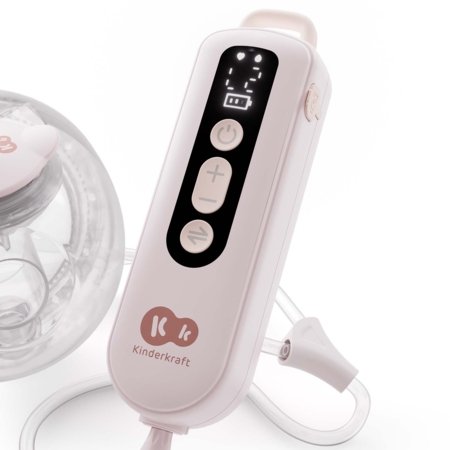KINDERKRAFT pārnēsājamais dubultais elektriskais krūts sūknis GENTLEFLOW, pink, KEGEFL00PNK0000 