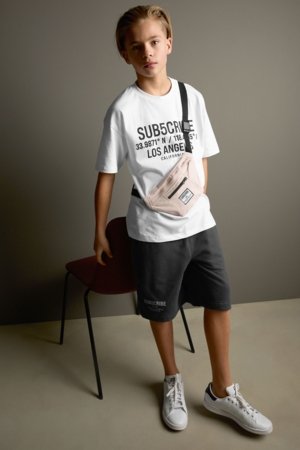 NEXT t-krekls ar īsām piedurknēm, šorti un rokassoma, AG3518 140 