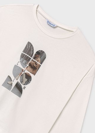 MAYORAL t-krekls ar garām piedurknēm, cream, 7.029-19 