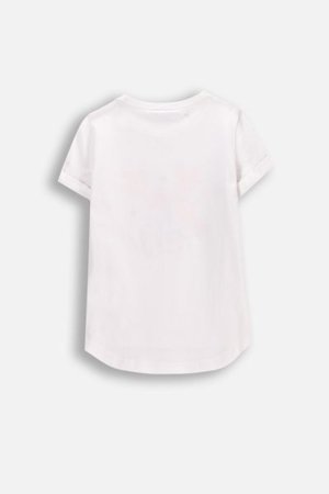 COCCODRILLO krekls ar īsām piedurknēm FLOWER PARADISE GIRL KIDS, balta, WC5143201FGK-001-122, 122 cm 