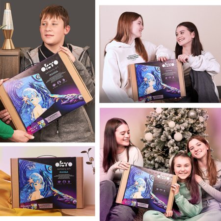 OKTO MANGA 3D mākslas komplekts Ūdens 30x40 cm, 20037 