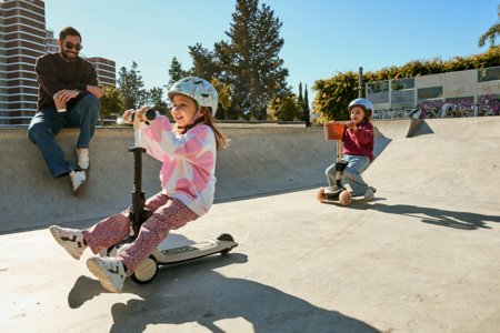 KINDERKRAFT trīsriteņu skrejritenis ar sēdekli 2 vienā, HALLEY 2, rozā, KRHALL02PNK0000 