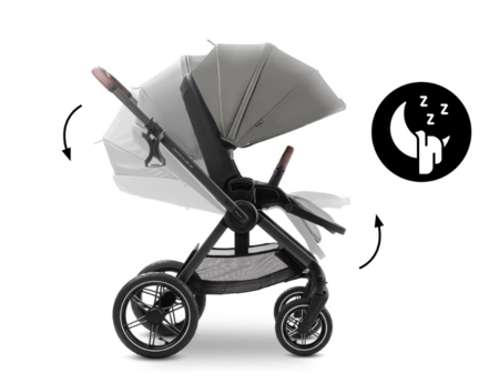 HAUCK universāls ratiņi COMFORT N CARE AIR SET, Dark grey, 165560 