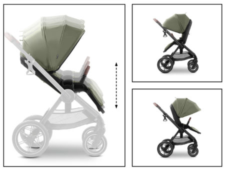 HAUCK universāls ratiņi COMFORT N CARE SET, Olive, 165546 