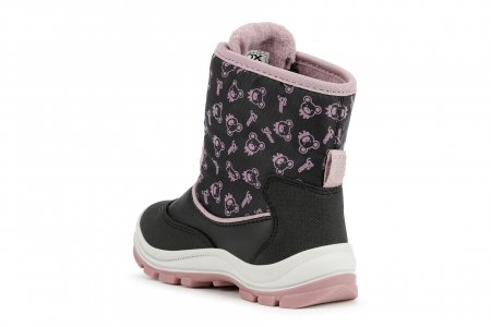GEOX ziemas zābaki, melni/rozā, 20 izmērs, B263WG-050MN-C9231 B263WG-050MN-C9231-2