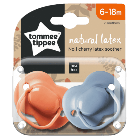 TOMMEE TIPPEE māneklītis apaļš lateksa, 6-18 m., 2 gb., 433533 