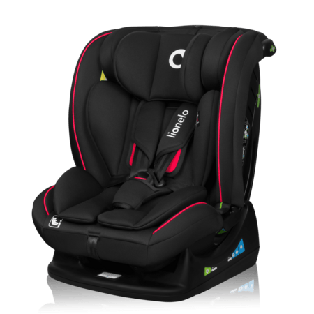 LIONELO autokrēsls AART I-SIZE, Black carbon red,  40-150 cm., LO-AART I-SIZE 
