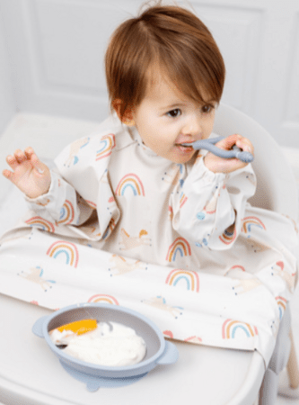 BIBADO barošanas priekšautiņš ar piedurknēm FAIRYTALE FOODIES, BIB513R 