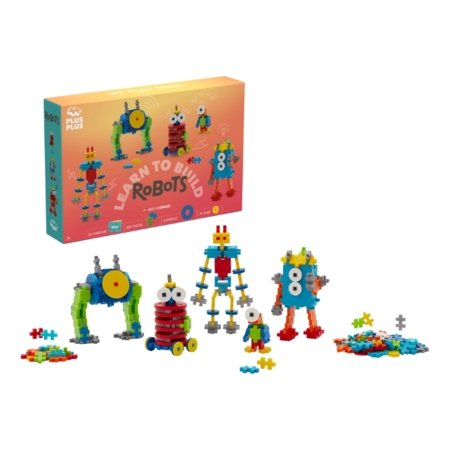 PLUS PLUS konstruktors - Mācies būvēt robotus, 3963 