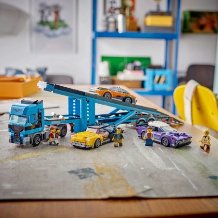 60408 LEGO® City Big Vehicles Autopārvadātājs ar sporta auto 