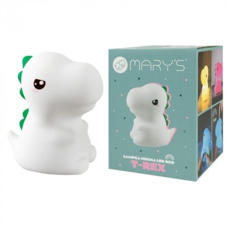 MARY'S RGB LED naktslampiņa T-REX, 13 cm., MW20781 