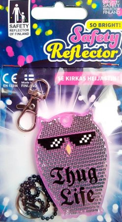 SAFETY REFLECTOR atstarotājs, Thug Life, 224212-5 224212-5