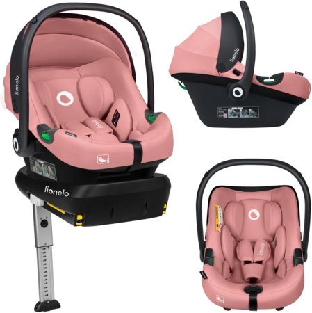 LIONELO autokrēsls ar ISOFIX pamatni ASTRID I-SIZE, Pink coral, 40-87 cm. 