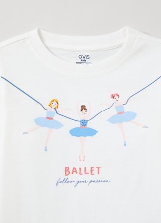 OVS GIRL3-10Y T-SHIRTS L/S 2H 8-9 WHITE 001904559 
