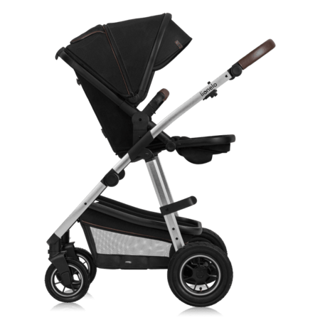 LIONELO universāls ratiņi AMBER 2in1, Black silver, LO-AMBER 2IN1 