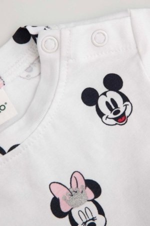 COCCODRILLO bodijs ar īsam piedurknēm, balts, WC6112801LGD-001-086, 86 izmērs 