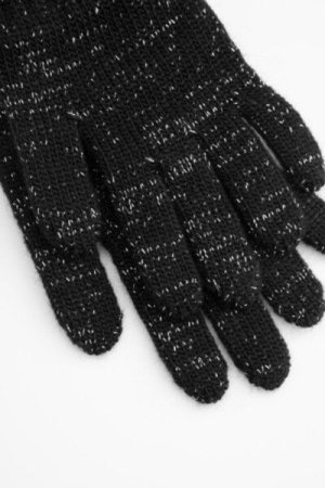COCCODRILLO cimdi ACCESSORIES WINTER GIRL, melnas, ZC4360311AWG-021-XXL, XXL cm 