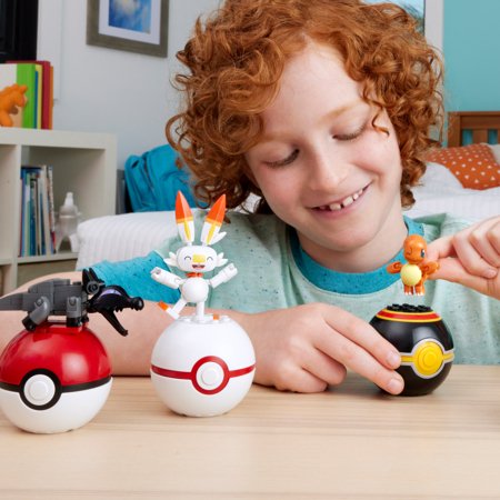 MEGA CONSTRUX POKEMON uguns komanda sortiments, HTJ06 
