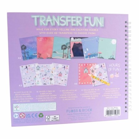 FLOSS AND ROCK Krāsošanas komplekts ar pārceļamiem zīmejumiem, Enchanted, 47P5981 